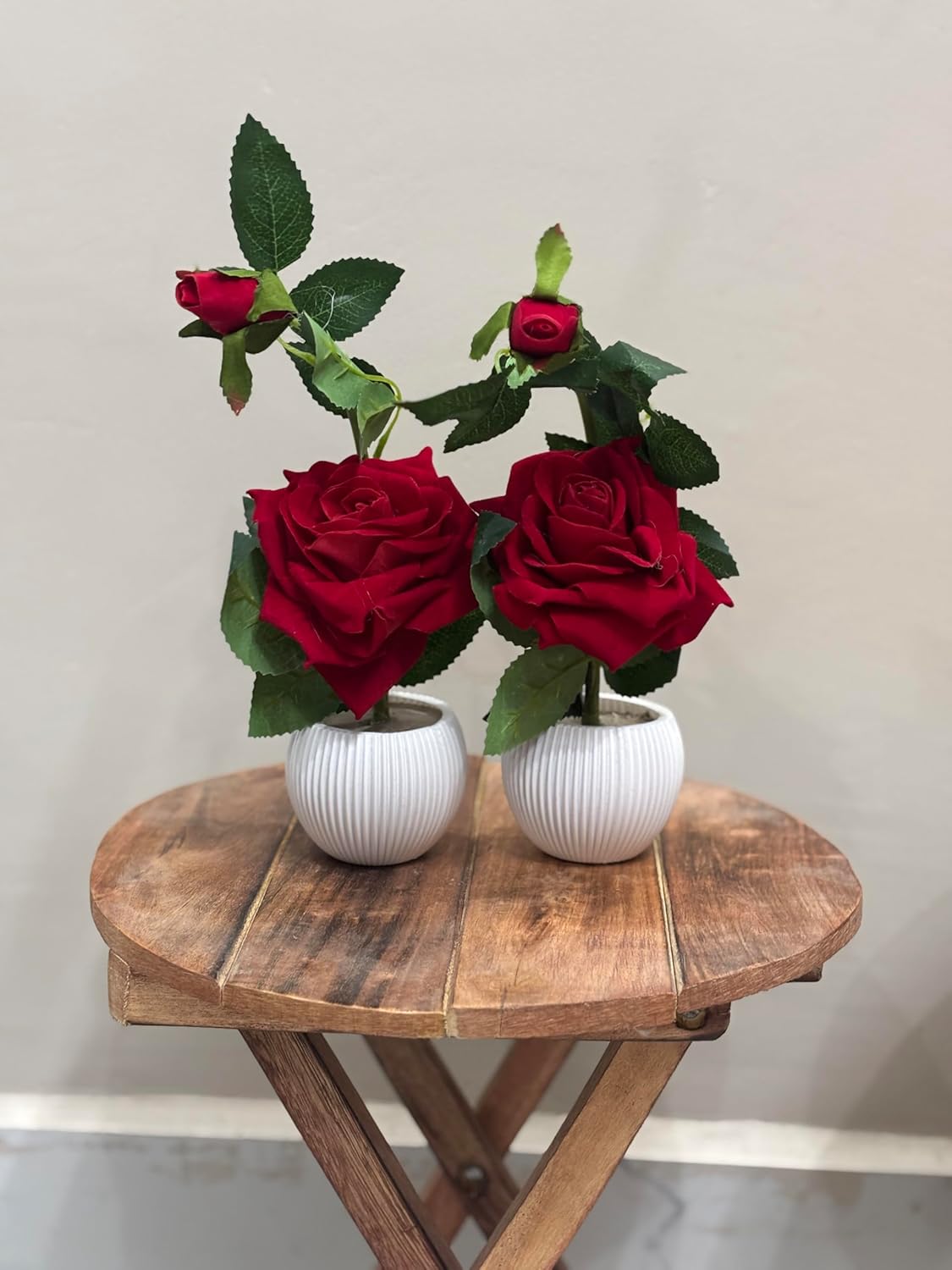 Artificial Red Rose Flower Plant