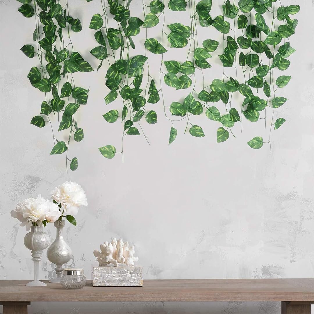 Artificial Green Leaves Vines | Greenery Garland for Wall Hanging Decor