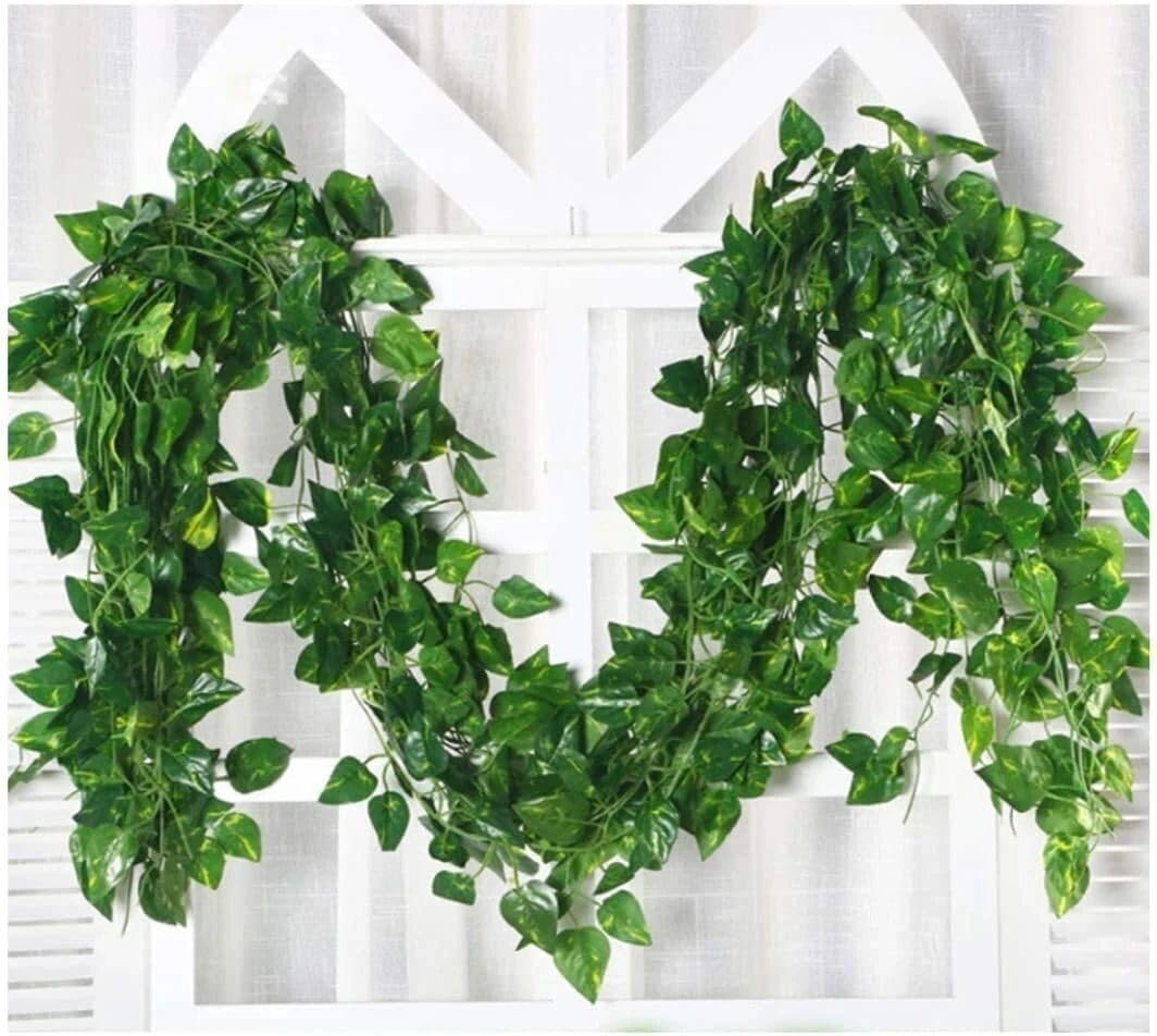 Artificial Green Leaves Vines | Greenery Garland for Wall Hanging Decor